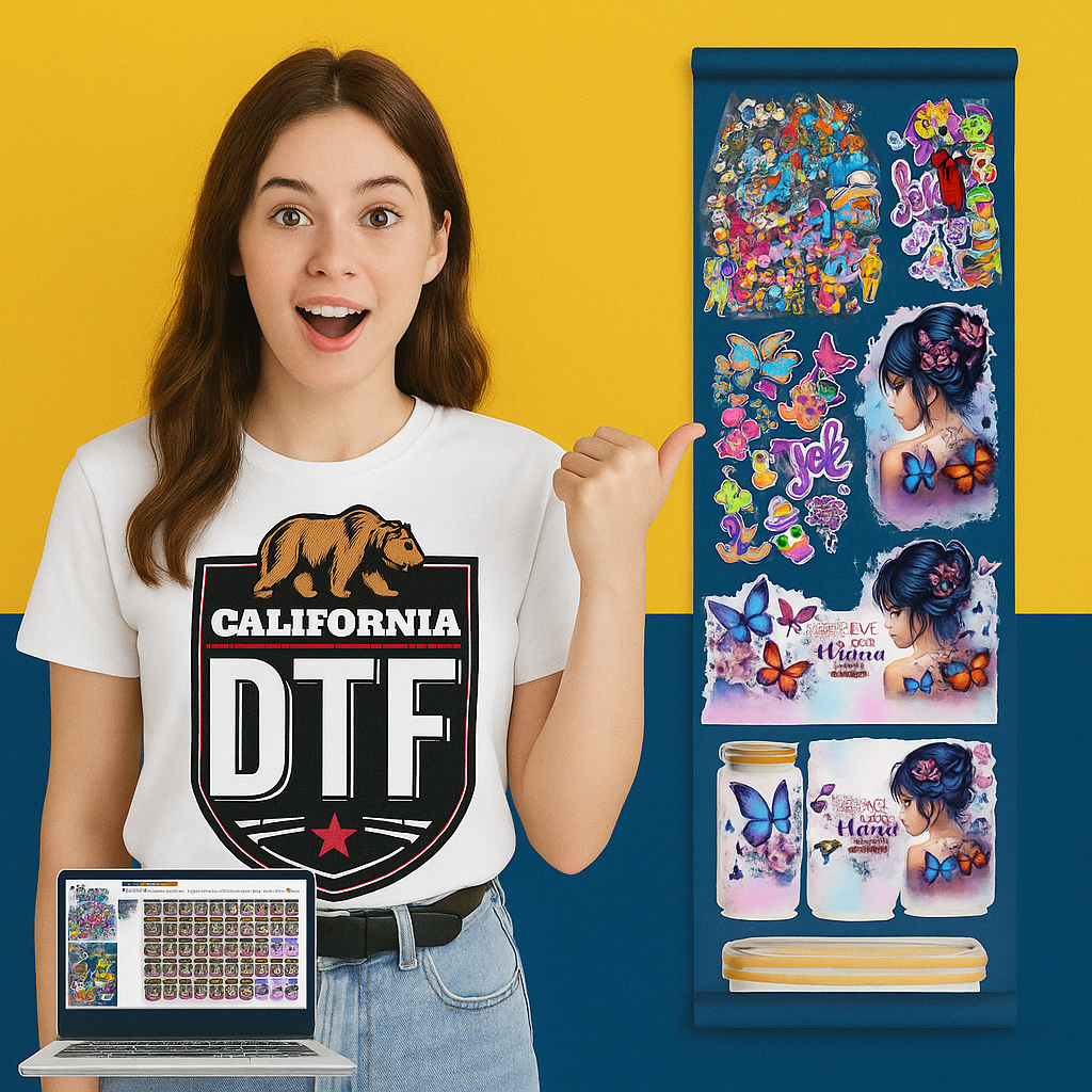 BUILD YOUR UV STICKERS DTF GANG SHEET